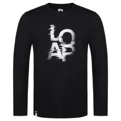 T-shirt męski Loap Altron czarny. Czarne koszulki męskie z długim rękawem Scarpa, m, bez wzorów, z bawełny, bez kołnierzyka. Za 91.00 zł.