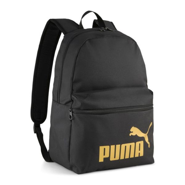 Plecak szkolny sportowy Puma PHASE. Czarne plecaki damskie Puma, bez wzorów, z materiału. Za 73.00 zł.