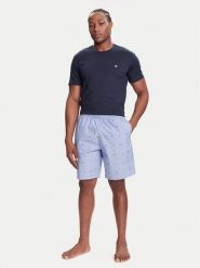 Emporio Armani Underwear Piżama EM000649 AF18543 MB352 Granatowy Regular Fit. Niebieskie piżamy męskie Emporio Armani Underwear, m, bez wzorów, z bawełny, bez ramiączek. Za 529.99 zł.