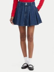 Tommy Jeans Spódnica jeansowa DW0DW22897 Niebieski Regular Fit. Niebieskie spódniczki damskie Tommy Jeans, bez wzorów, z bawełny. Za 369.99 zł.