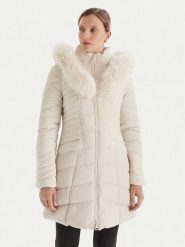 Guess Kurtka zimowa W4BL61 WGLZ0 Beżowy Slim Fit. Brązowe kurtki damskie Guess, na zimę, xxl, z aplikacjami, z syntetyku, bez kaptura. Za 1,055.00 zł.