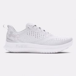 Buty do biegania męskie Under Armour Velociti 4 white/white/white. Białe obuwie do biegania damskie Under Armour. Za 369.99 zł.