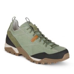 Buty Aku Nativa Canvas 646091 zielone. Zielone buty trekkingowe męskie z gumy, bez zapięcia. Za 692.27 zł.