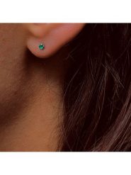 OR Carats Złote kolczyki-wkrętki ze szmaragdami rozmiar: onesize. Szare kolczyki damskie OR Carats, z szmaragdem, złote. Za 313.27 zł.