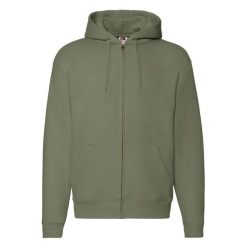 Kurtka Z Kapturem Premium Dla Dorosłych Unisex. Zielone kurtki damskie Fruit of the Loom, m, bez wzorów, sportowe, z kapturem. Za 168.99 zł.