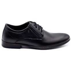 KOMODO Wizytowe buty męskie 850 czarny mat czarne. Czarne buty wizytowe męskie bez zapięcia. Za 362.62 zł.