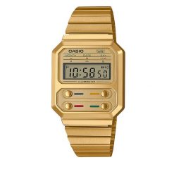 Zegarek Casio. Żółte zegarki męskie Casio, złote. Za 279.99 zł.