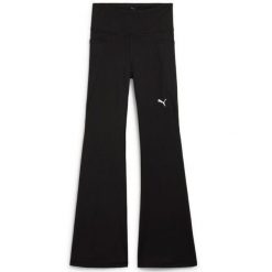 Puma ESS legginsy z wysokim stanem i rozszerzanymi nogawkami M. Czarne legginsy damskie Puma, m, bez wzorów. Za 164.00 zł.
