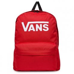 Plecak na deskorokę Vans Old Skool Print Backpack czerwony. Czerwone plecaki damskie Vans, bez wzorów. Za 159.00 zł.