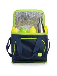 Ibili Torba termiczna w kolorze zielono-granatowym - (S)23 x (W)14 x (G)19 cm rozmiar: onesize. Niebieskie shopper bag damskie Ibili, bez wzorów, z materiału, na ramię, bez dodatków. Za 65.85 zł.