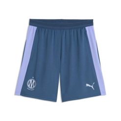 Szorty treningowe z poliestru mecz OM. Niebieskie szorty sportowe męskie Puma, l, na fitness i siłownię. Za 264.42 zł.