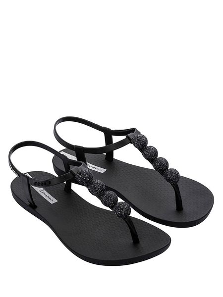 Ipanema Sandały w kolorze czarnym rozmiar: 38. Czarne sandały damskie Ipanema, bez wzorów, bez obcasa. Za 52.05 zł.