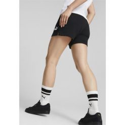 Damskie szorty dresowe Active PUMA Black. Czarne spodenki sportowe damskie Puma, bez wzorów, z dresówki, eleganckie. Za 79.90 zł.