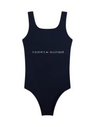 Tommy Hilfiger Strój kąpielowy UG0UG00822 Granatowy. Niebieskie stroje kąpielowe dziewczęce Tommy Hilfiger, bez wzorów, z syntetyku. Za 249.99 zł.