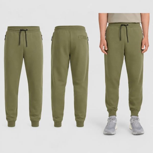 SPODNIE MĘSKIE DRESOWE 4F JOGGERY SPORTOWE M M1385 SS26. Zielone spodnie sportowe męskie 4f, z bawełny. Za 149.99 zł.