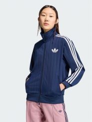 Adidas Bluza Pinstripe Firebrid Loose Tracktop KS9983 Granatowy Regular Fit. Niebieskie bluzy bez kaptura damskie Adidas, s, z syntetyku. Za 314.99 zł.