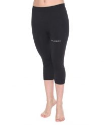 Spodnie 3/4 damskie Brubeck RUNNING FORCE. Czarne spodnie materiałowe damskie Brubeck, bez wzorów, z dzianiny. Za 49.99 zł.