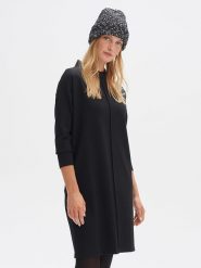 OPUS Czapka beanie w kolorze czarnym rozmiar: onesize. Czarne czapki zimowe damskie Opus, z materiału. Za 74.63 zł.