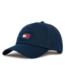 Czapka z daszkiem Tommy Hilfiger. Niebieskie czapki męskie Tommy Hilfiger, bez wzorów. Za 149.99 zł.