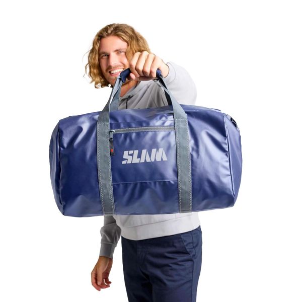Torba Duffle Slam Wr M Dorosłych. Niebieskie torebki klasyczne damskie SLAM, bez wzorów, z materiału, duże, bez dodatków. Za 284.99 zł.