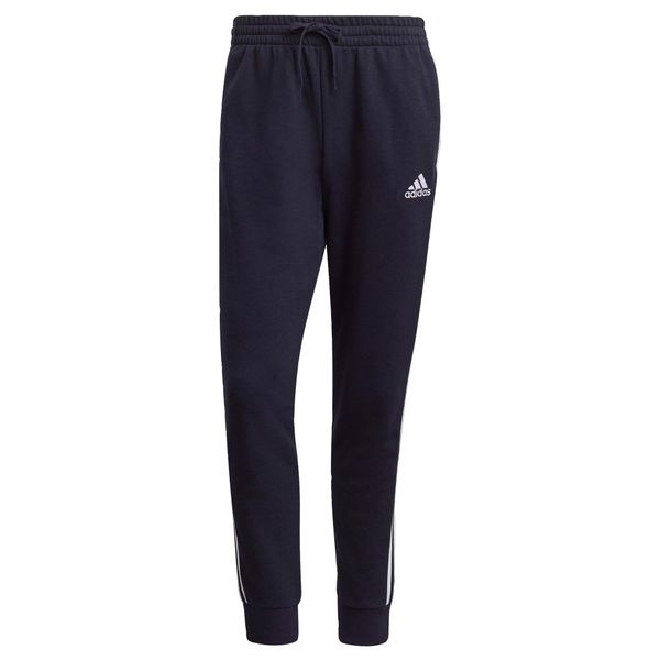 Spodnie Essentials French Terry Tapered Cuff 3-Stripes Rozmiar XL Niebieski - G…. Białe spodnie sportowe męskie Adidas, z bawełny. Za 236.75 zł.
