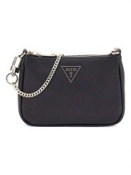 Guess Torebka w kolorze czarnym - 15,5 x 10,5 x 4 cm rozmiar: onesize. Czarne torebki klasyczne damskie Guess, z aplikacjami, z materiału, bez dodatków. Za 221.36 zł.