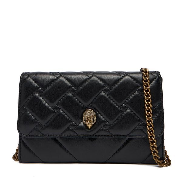 Torebka Kurt Geiger. Czarne torebki klasyczne damskie Kurt Geiger, bez wzorów, wizytowe, bez kołnierzyka, bez ramiączek. Za 659.99 zł.