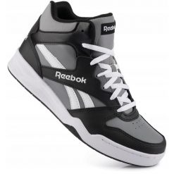 Buty męskie sportowe wysokie skórzane REEBOK ROYAL. Szare buty sportowe na co dzień męskie Reebok, bez zapięcia, Reebok Royal. Za 229.00 zł.