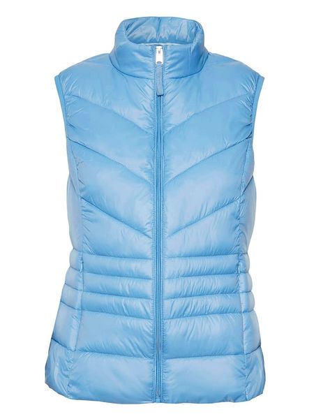 Vero Moda Kamizelka pikowana w kolorze błękitnym rozmiar: M. Niebieskie kamizelki damskie Vero Moda, m. Za 74.46 zł.