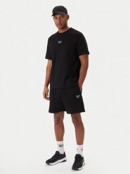 Reebok Komplet t-shirt i spodenki Baz RK25609CCM Czarny Regular Fit. Czarne szorty męskie Reebok, bez wzorów, z syntetyku, sportowe. Za 179.99 zł.
