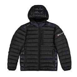 Męska Kurtka Ocieplana 220340. Czarne kurtki męskie CHAMPION, m, bez wzorów, z puchu, sportowe, bez kaptura. Za 544.99 zł.