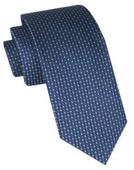 Klasyczny, Męski Krawat Alties - Mikrowzór, Ciemnoniebieski. Niebieskie krawaty i muchy męskie Alties, bez wzorów, z tkaniny, eleganckie. Za 49.00 zł.