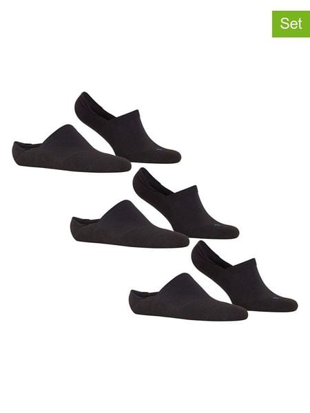 Falke Sportowe skarpety-stopki (3 pary) w kolorze czarnym rozmiar: 42/43. Czarne skarpetki męskie Falke, bez wzorów. Za 65.99 zł.