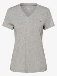 Tommy Hilfiger T-shirt Kobiety Bawełna szary, XS. Szare t-shirty damskie Tommy Hilfiger, xs, bez wzorów, z bawełny, bez kołnierzyka. Za 189.95 zł.