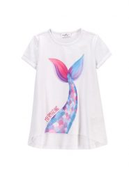 Coccodrillo T-Shirt WC5143203IGK Biały Regular Fit. Białe koszulki dziewczęce COCCODRILLO, bez wzorów, z bawełny, bez ramiączek. Za 29.99 zł.