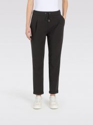 MAC Spodnie chino "Easy Chic" w kolorze czarnym rozmiar: 36. Czarne spodnie materiałowe damskie MAC, bez wzorów. Za 245.96 zł.