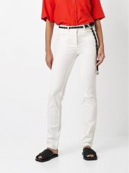 Toni Dżinsy - Slim fit - w kolorze białym rozmiar: W21. Białe jeansy damskie Toni, z podwyższonym stanem. Za 152.99 zł.