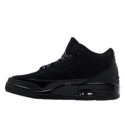 Buty Jordan Air Jordan 3 Retro Black Cat. Czarne buty wizytowe męskie Jordan, z lakierowanej skóry, bez zapięcia. Za 1,280.85 zł.