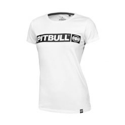 Koszulka damska Pitbull Hilltop. Białe bluzki sportowe damskie PITBULL, m, bez wzorów, bez ramiączek. Za 79.99 zł.