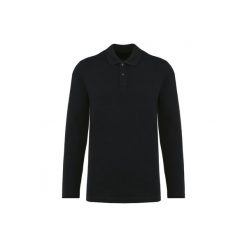 Koszulka polo z długim rękawem suprima Kariban Premium. Czarne koszulki polo męskie KARIBAN, m, bez wzorów, z bawełny, bez ramiączek. Za 180.00 zł.