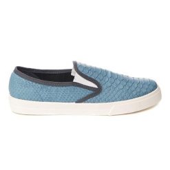 Espadryle sportowe w kolorze niebieskim. Niebieskie espadryle damskie CANELLINI, bez wzorów, z materiału, bez obcasa. Za 217.99 zł.