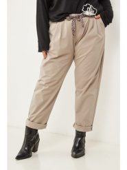 Curvy Lady Spodnie w kolorze beżowym rozmiar: 40/42. Brązowe spodnie materiałowe damskie Curvy Lady, bez wzorów, z bawełny, klasyczne, z standardowym stanem. Za 86.99 zł.