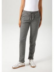 Aniston Spodnie chino w kolorze czarno-białym rozmiar: 38. Szare spodnie materiałowe damskie Aniston, bez wzorów. Za 82.83 zł.