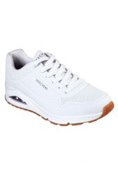 Buty do chodzenia męskie Skechers Uno Stand ON Air. Białe buty sportowe na co dzień męskie Skechers, na lato, z gumy, bez zapięcia, trekkingowe. Za 347.55 zł.