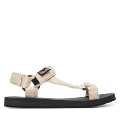 Sandały Jack Wolfskin. Brązowe obuwie trekkingowe damskie Jack Wolfskin, bez wzorów, bez obcasa. Za 329.99 zł.