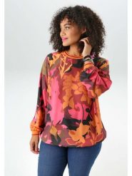 Aniston Bluzka w kolorze różowo-pomarańczowym rozmiar: 48. Pomarańczowe bluzki damskie Aniston, bez wzorów, bez kołnierzyka, bez ramiączek. Za 95.99 zł.