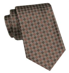Elegancki Krawat Męski Angelo di Monti - Odcienie Brązów i Beżów. Krawaty i muchy męskie Angelo di Monti, bez wzorów, z tkaniny, eleganckie. Za 45.00 zł.