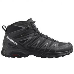 Buty trekkingowe męskie Salomon X Ultra Pioneer Mid Gtx Gore-tex. Czarne buty trekkingowe męskie Salomon, z gore-texu, za kostkę, bez zapięcia, trekkingowe, gore-tex. Za 686.00 zł.