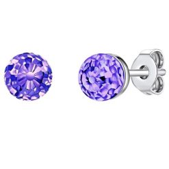 Rafaela Donata Kolczyki sztyfty z kryształkami Swa srebro wysokiej próby zdobiony kryształkami Swarovski® srebrny 1 ct Damski. Szare kolczyki damskie Rafaela Donata, srebrne, na sztyftcie. Za 169.99 zł.