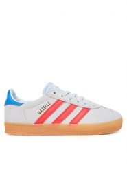 Adidas Sneakersy Gazelle KI4036 Błękitny. Niebieskie buty sportowe chłopięce Adidas, ze skóry, bez zapięcia. Za 279.99 zł.